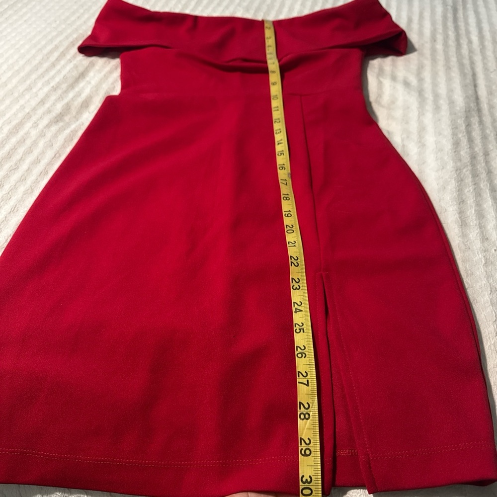 Honey and Rosie Strapless Red Dress - Picture 5 of 8